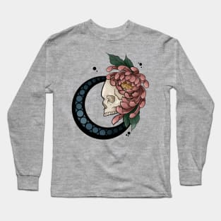 Floral skull Long Sleeve T-Shirt